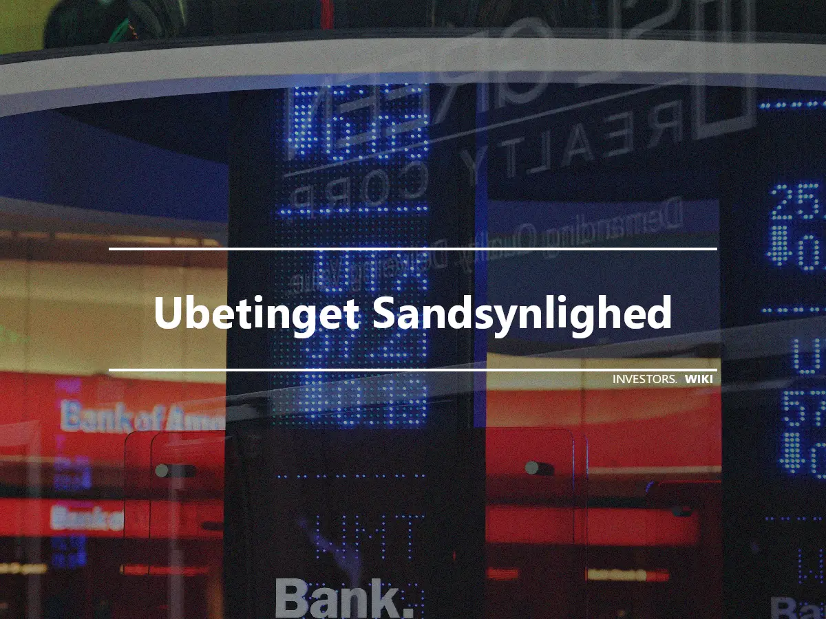 Ubetinget Sandsynlighed