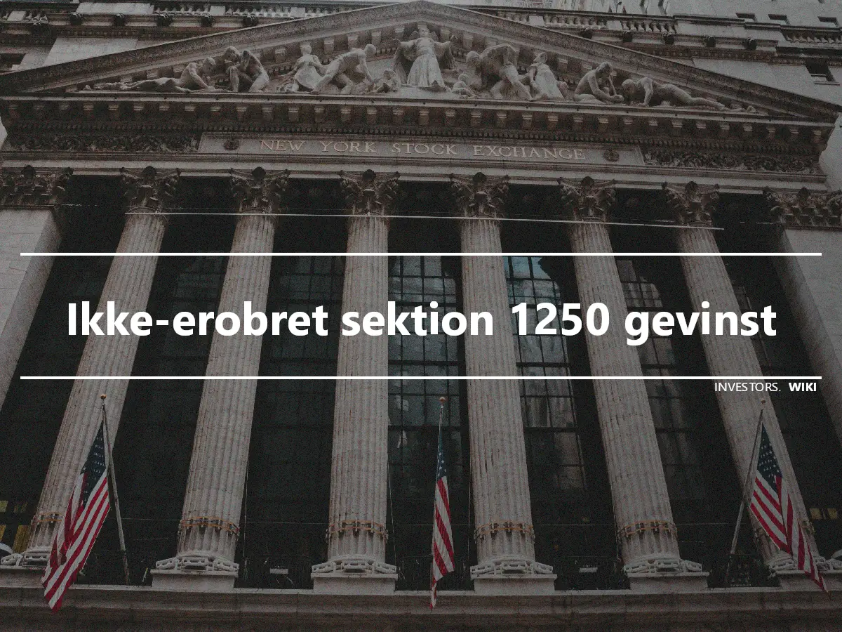 Ikke-erobret sektion 1250 gevinst