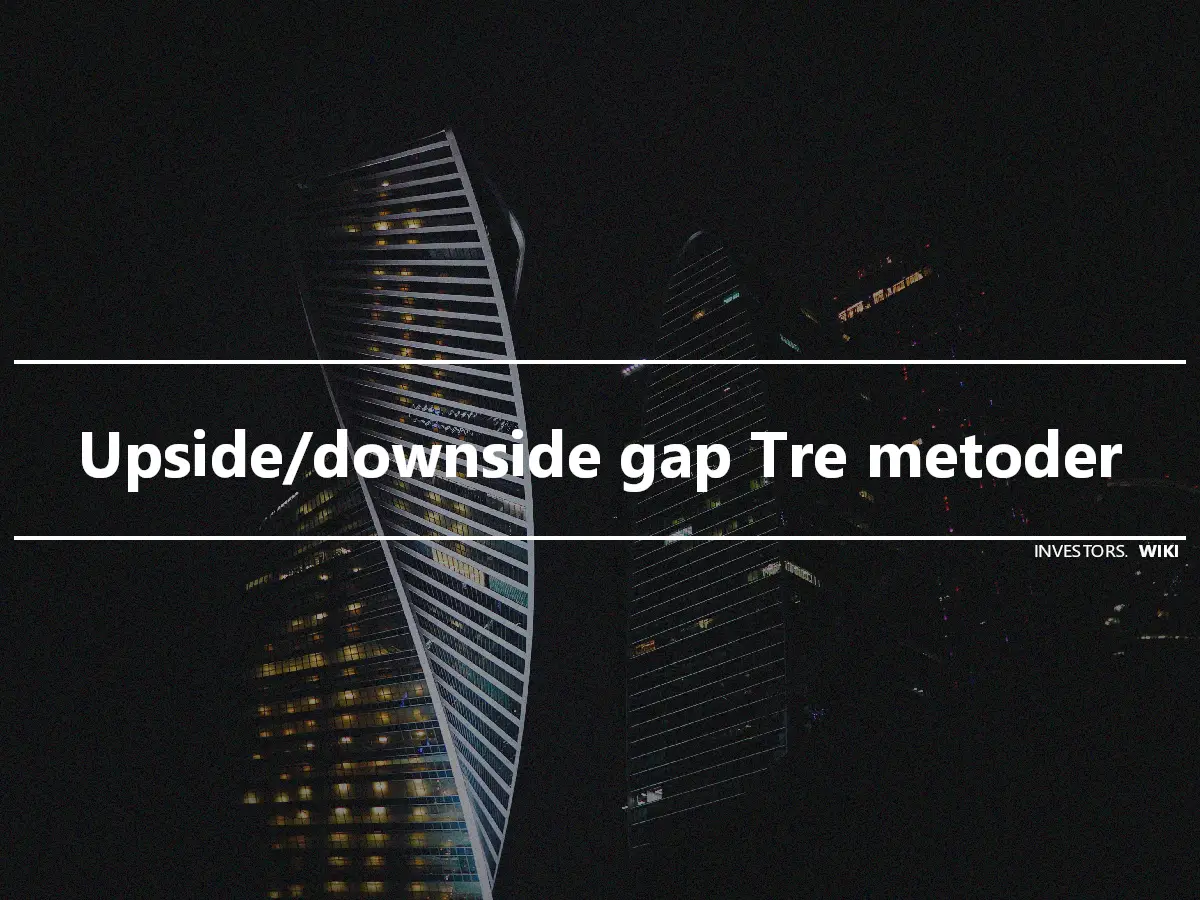 Upside/downside gap Tre metoder