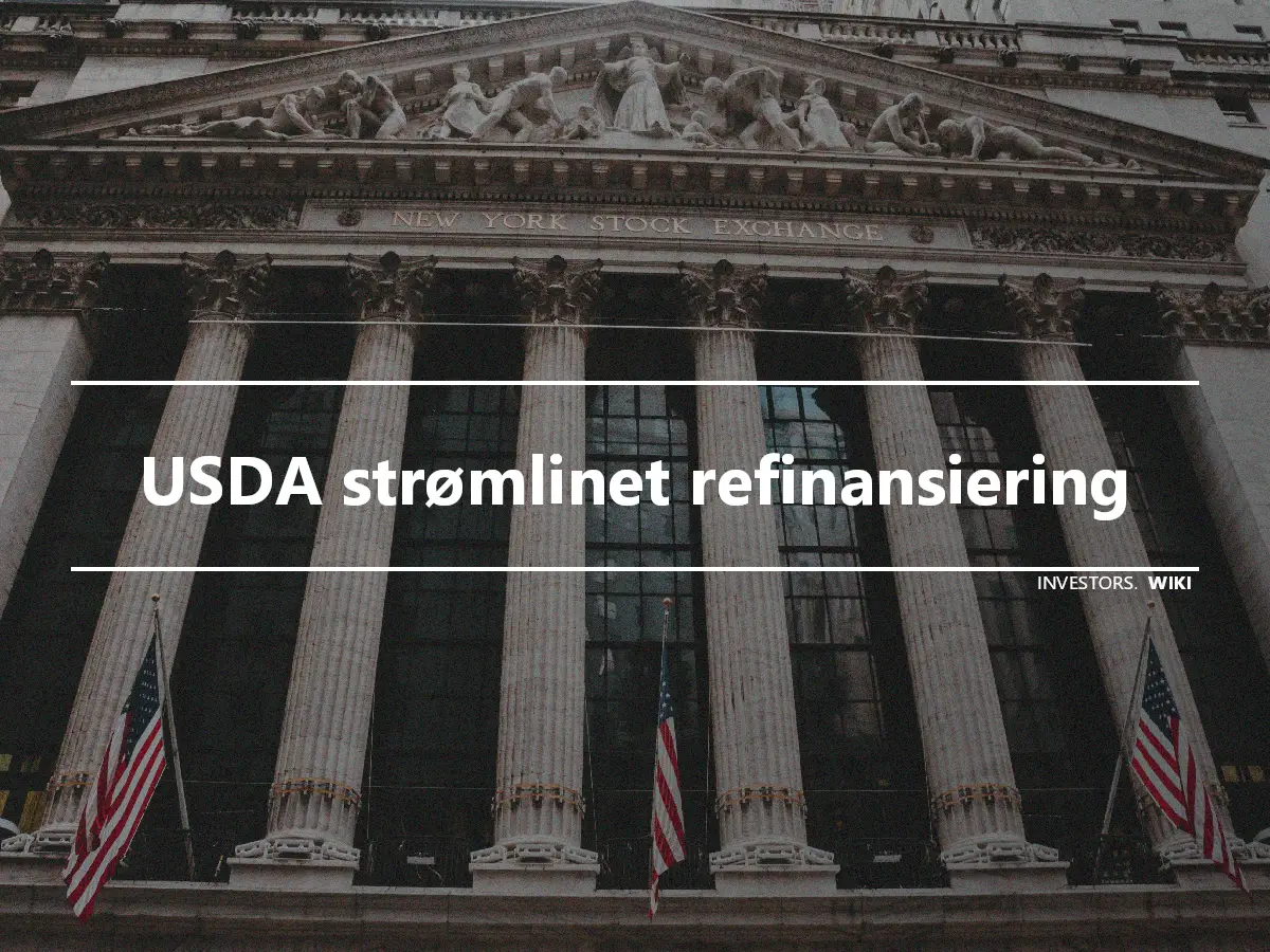 USDA strømlinet refinansiering
