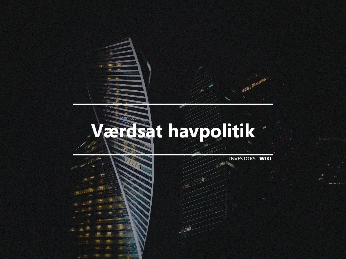 Værdsat havpolitik