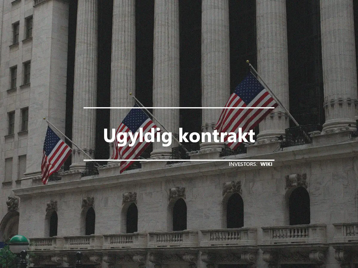 Ugyldig kontrakt