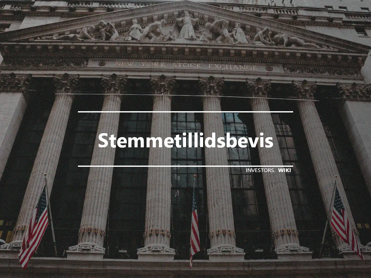 Stemmetillidsbevis