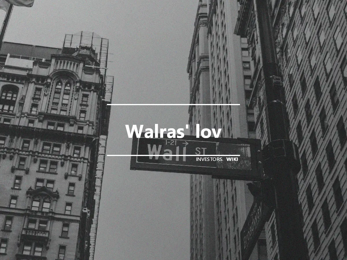 Walras' lov