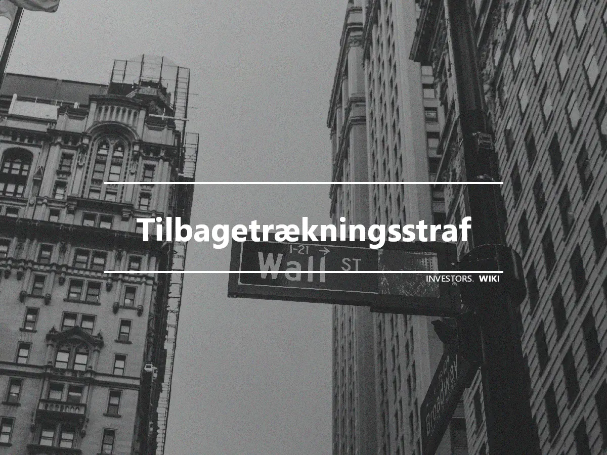 Tilbagetrækningsstraf