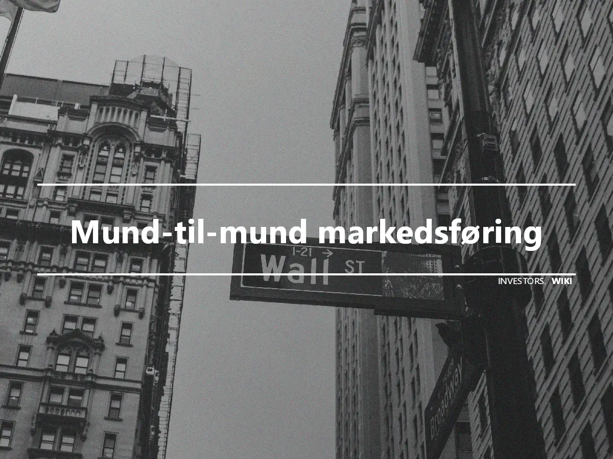 Mund-til-mund markedsføring