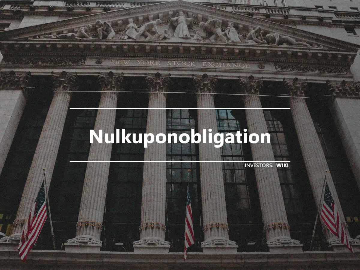 Nulkuponobligation