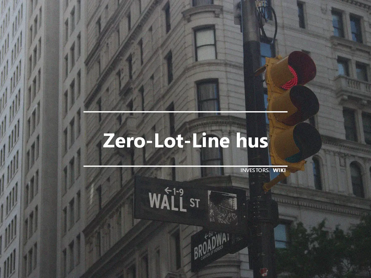 Zero-Lot-Line hus