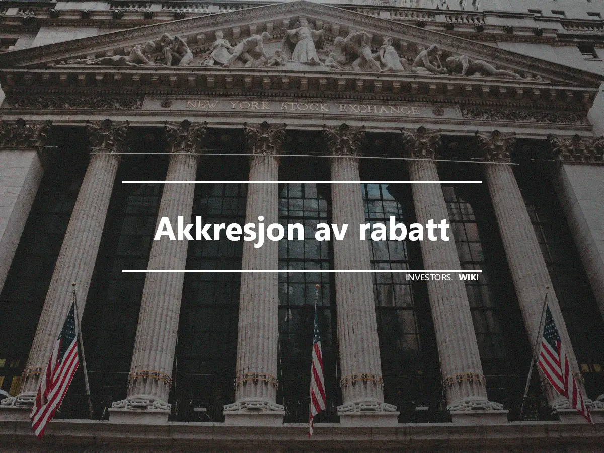 Akkresjon av rabatt