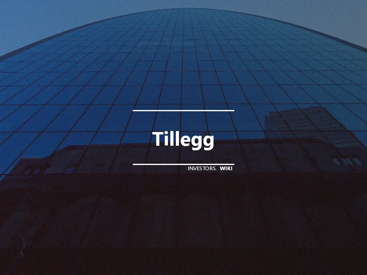 Tillegg