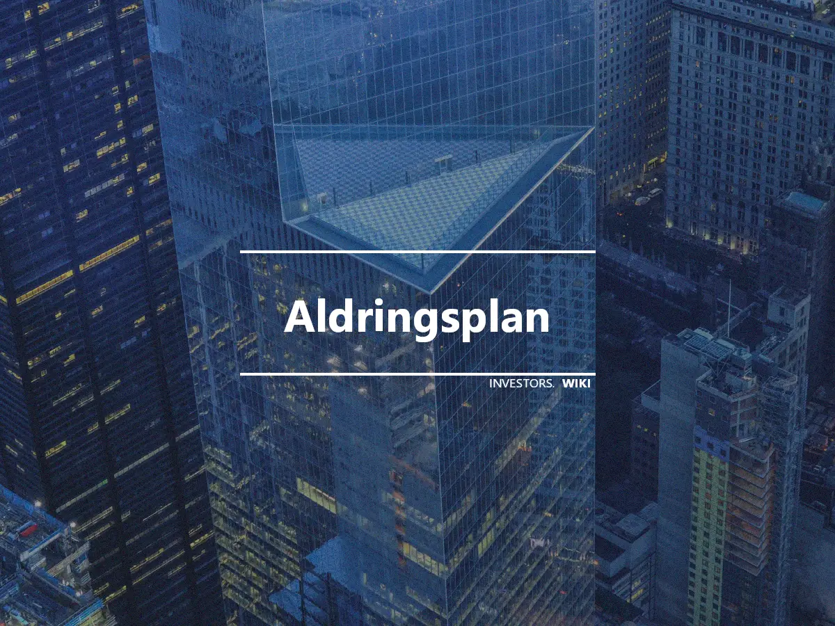 Aldringsplan