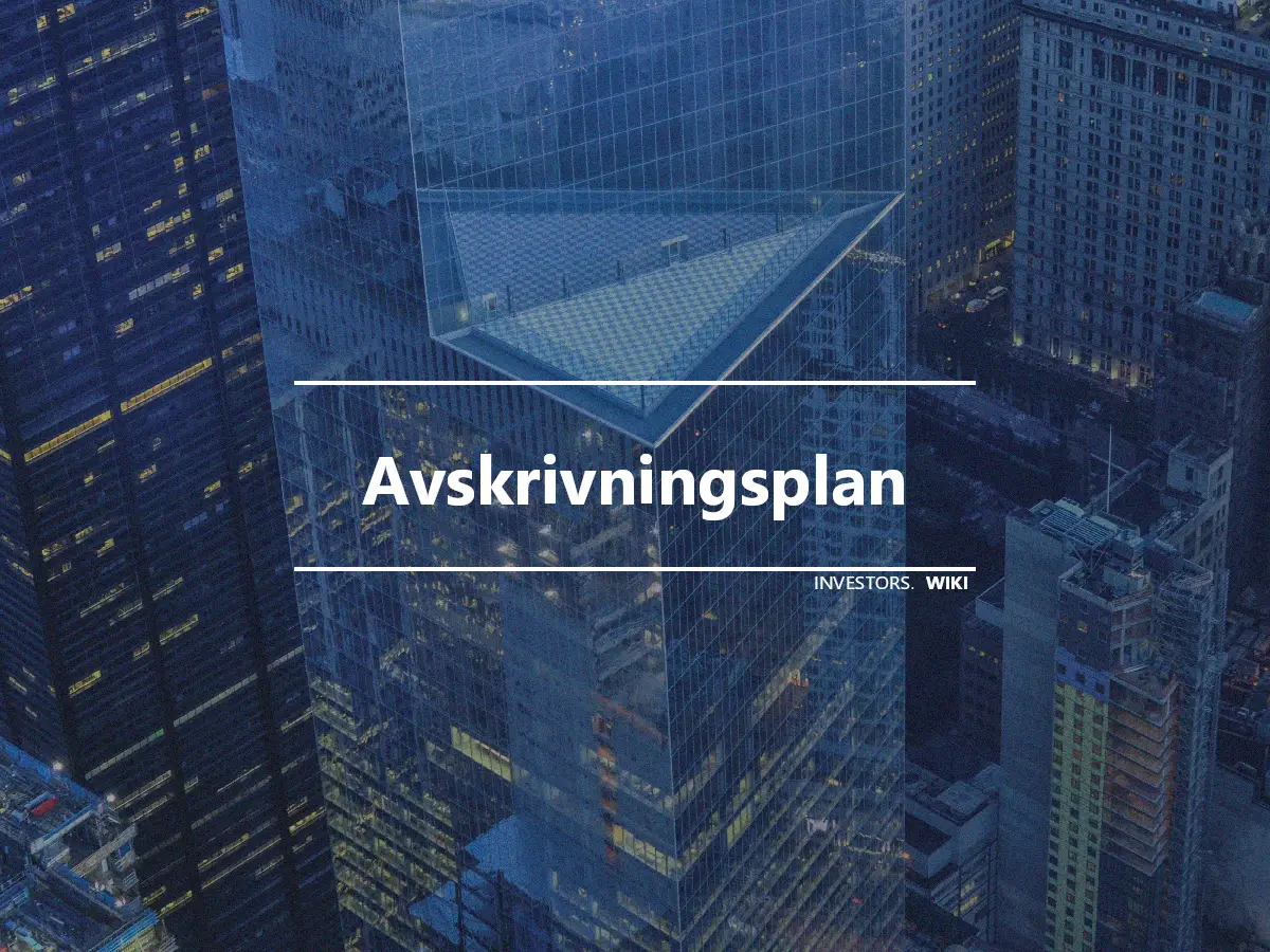 Avskrivningsplan