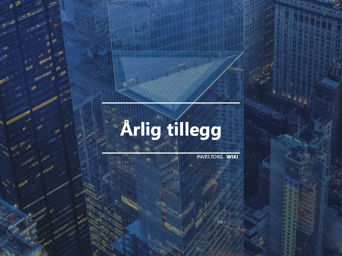 Årlig tillegg