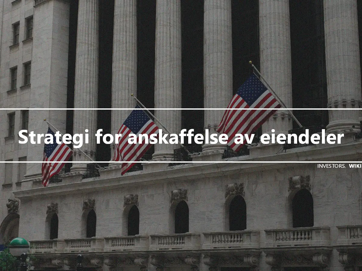 Strategi for anskaffelse av eiendeler