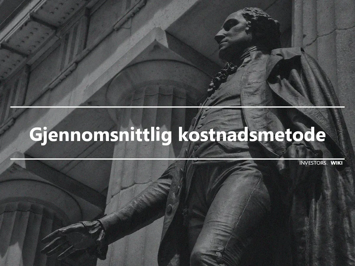 Gjennomsnittlig kostnadsmetode