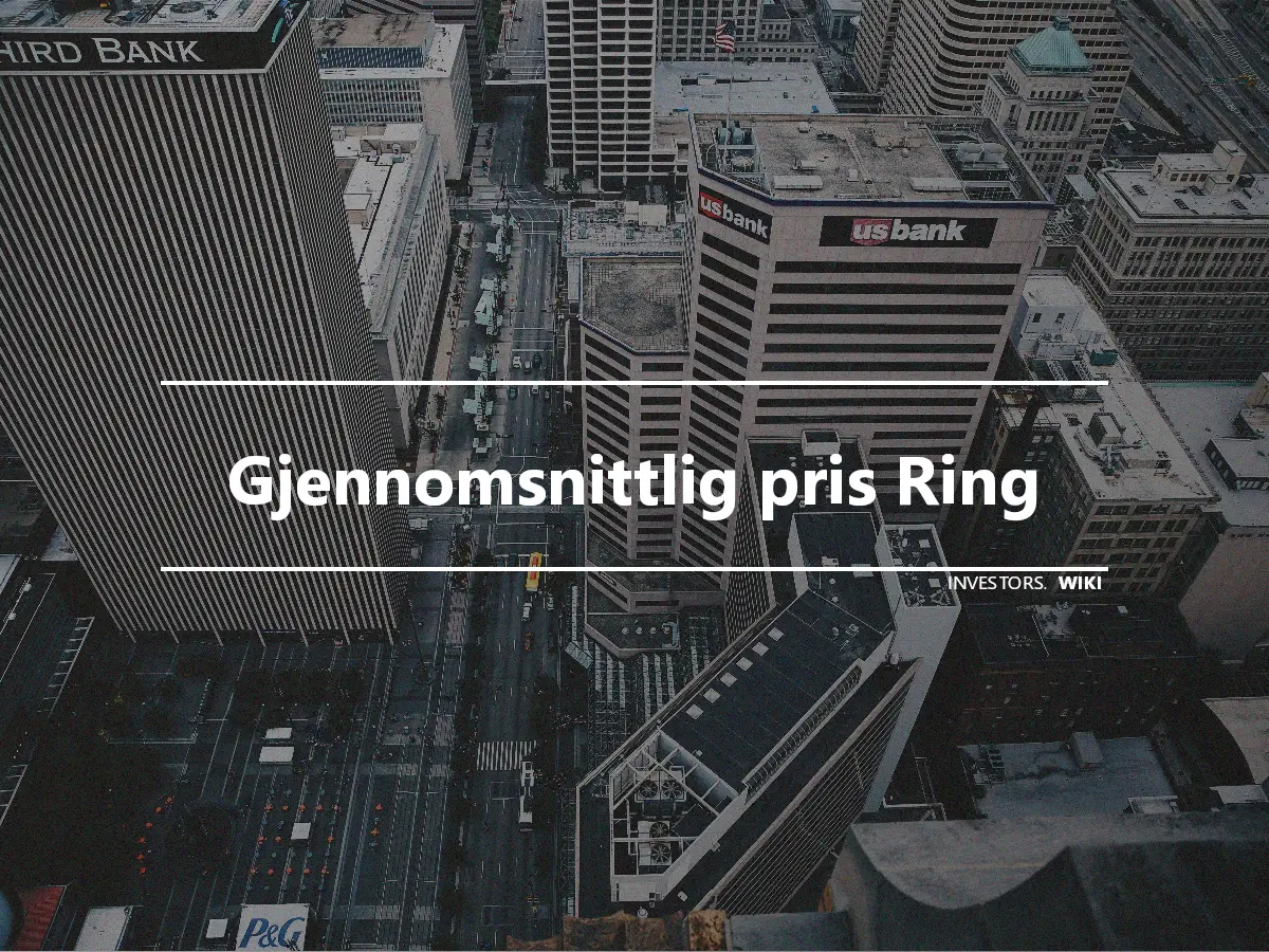 Gjennomsnittlig pris Ring