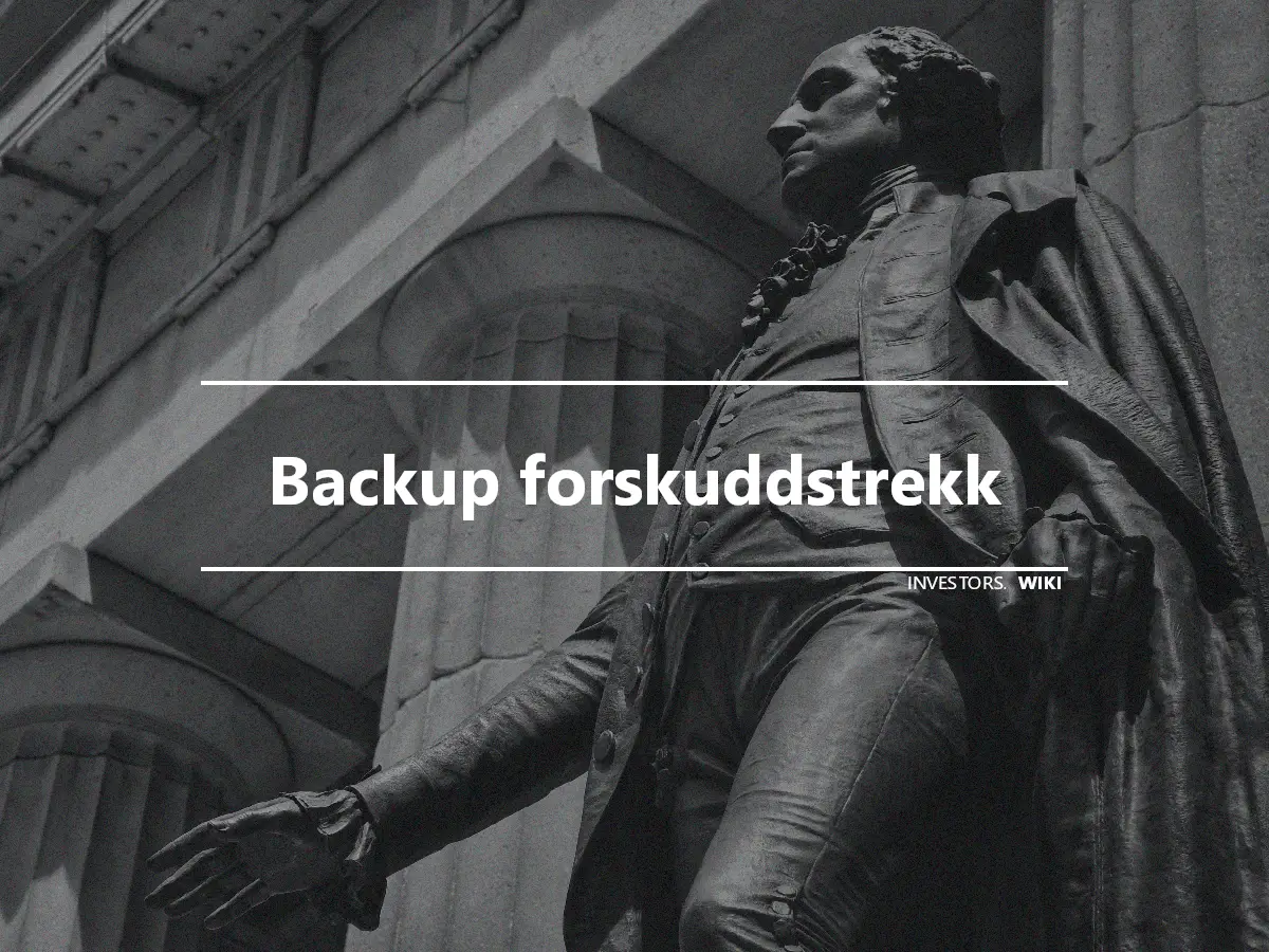 Backup forskuddstrekk