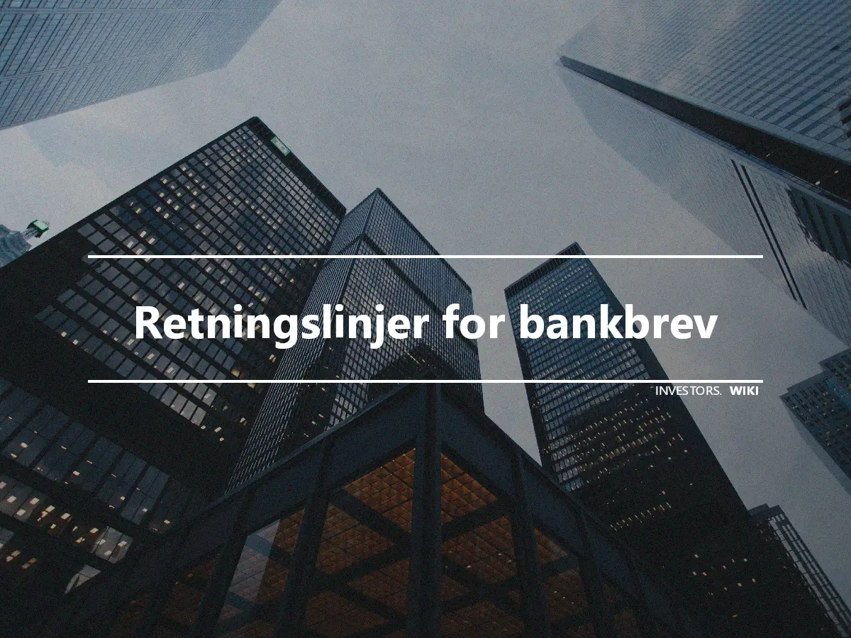 Retningslinjer for bankbrev