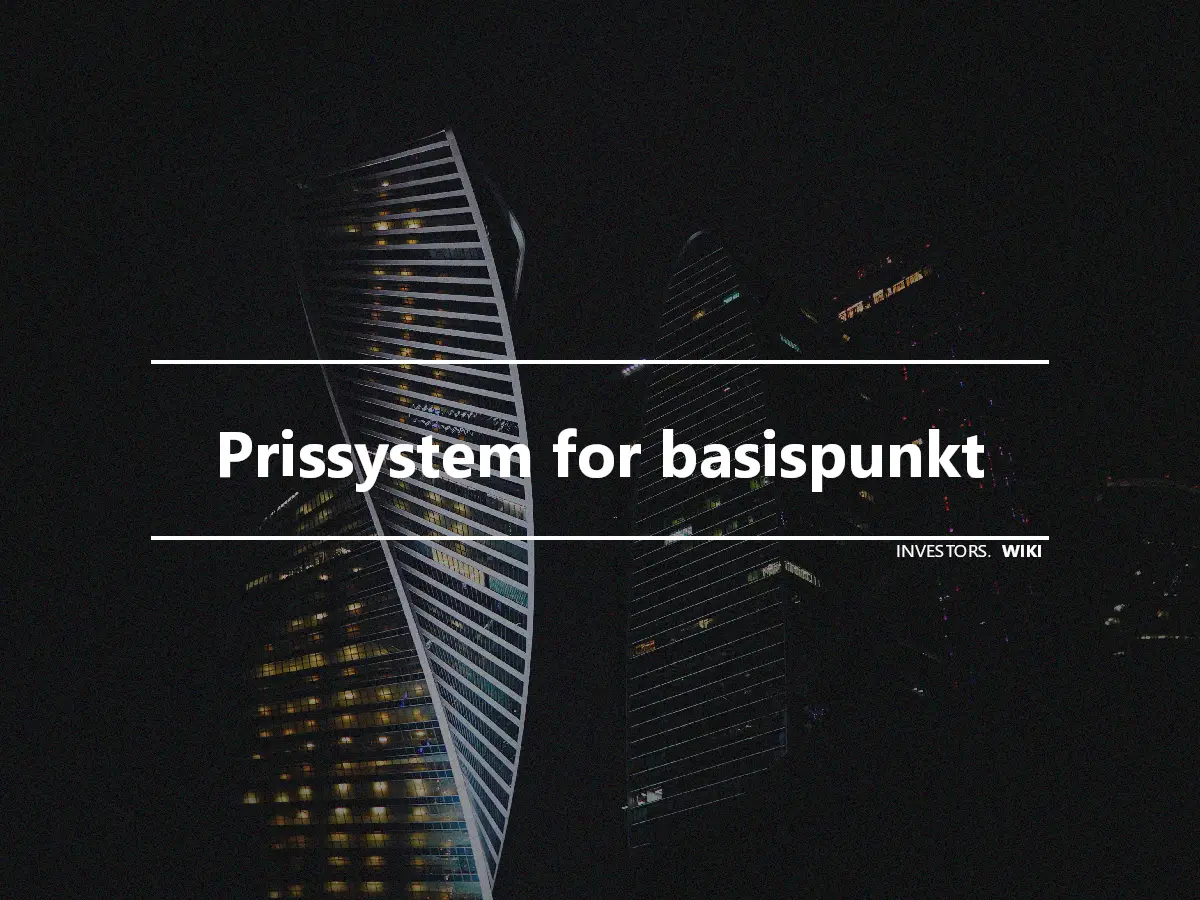 Prissystem for basispunkt