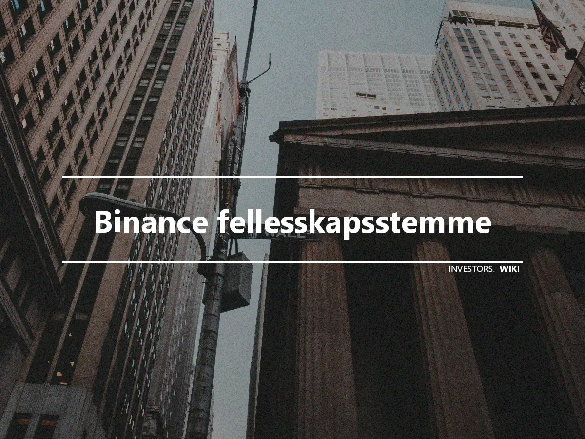 Binance fellesskapsstemme