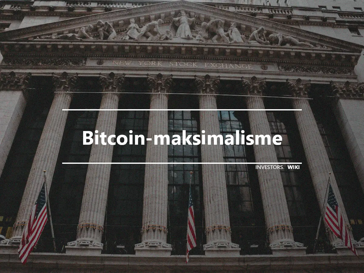 Bitcoin-maksimalisme