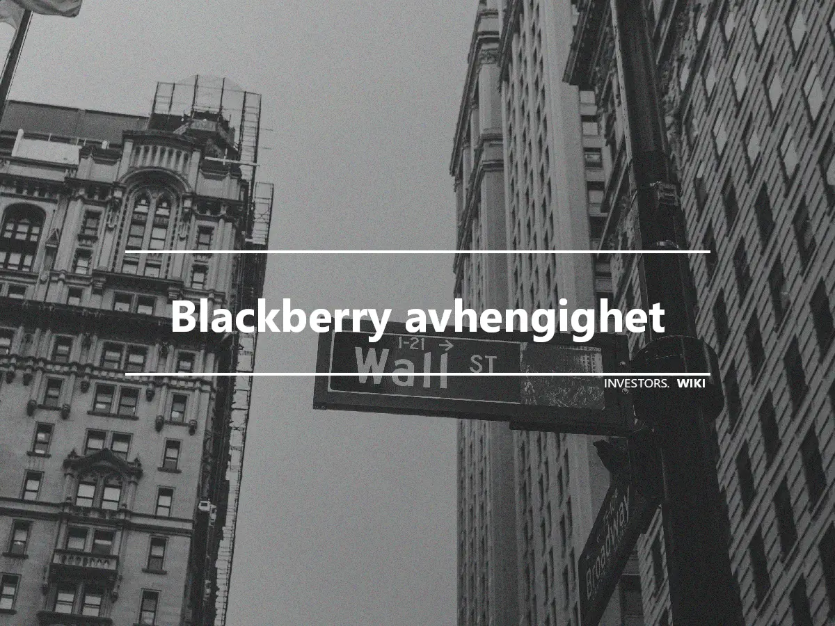 Blackberry avhengighet