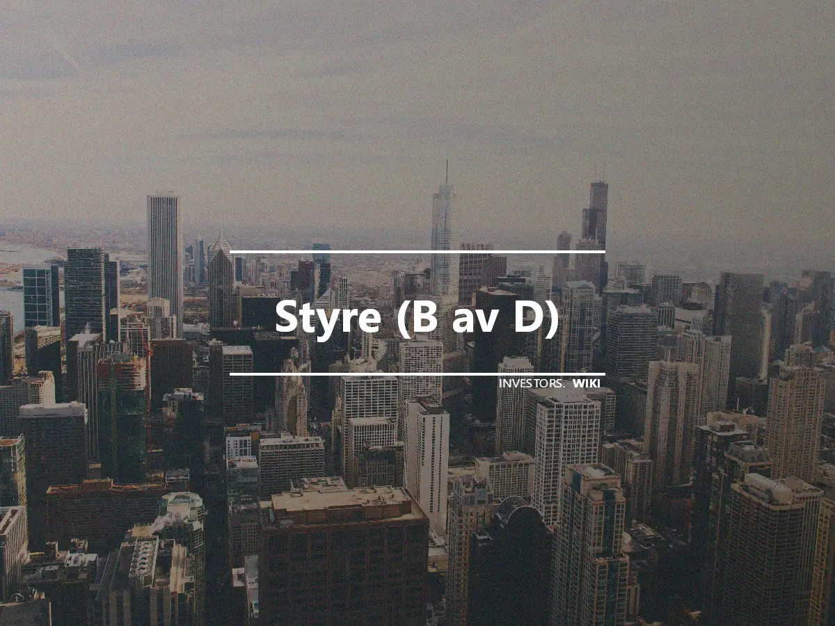 Styre (B av D)