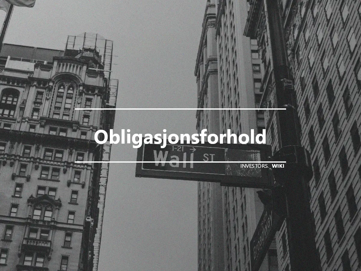 Obligasjonsforhold