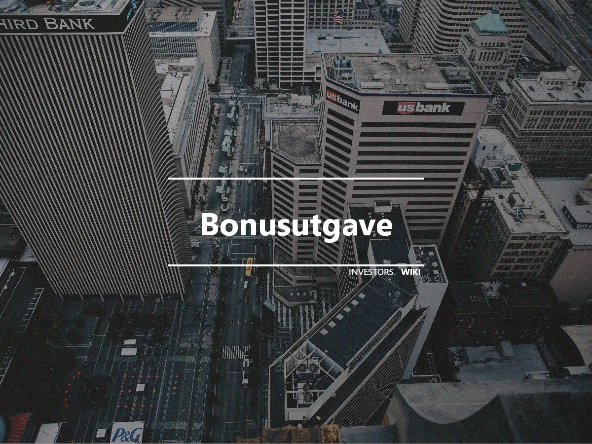 Bonusutgave