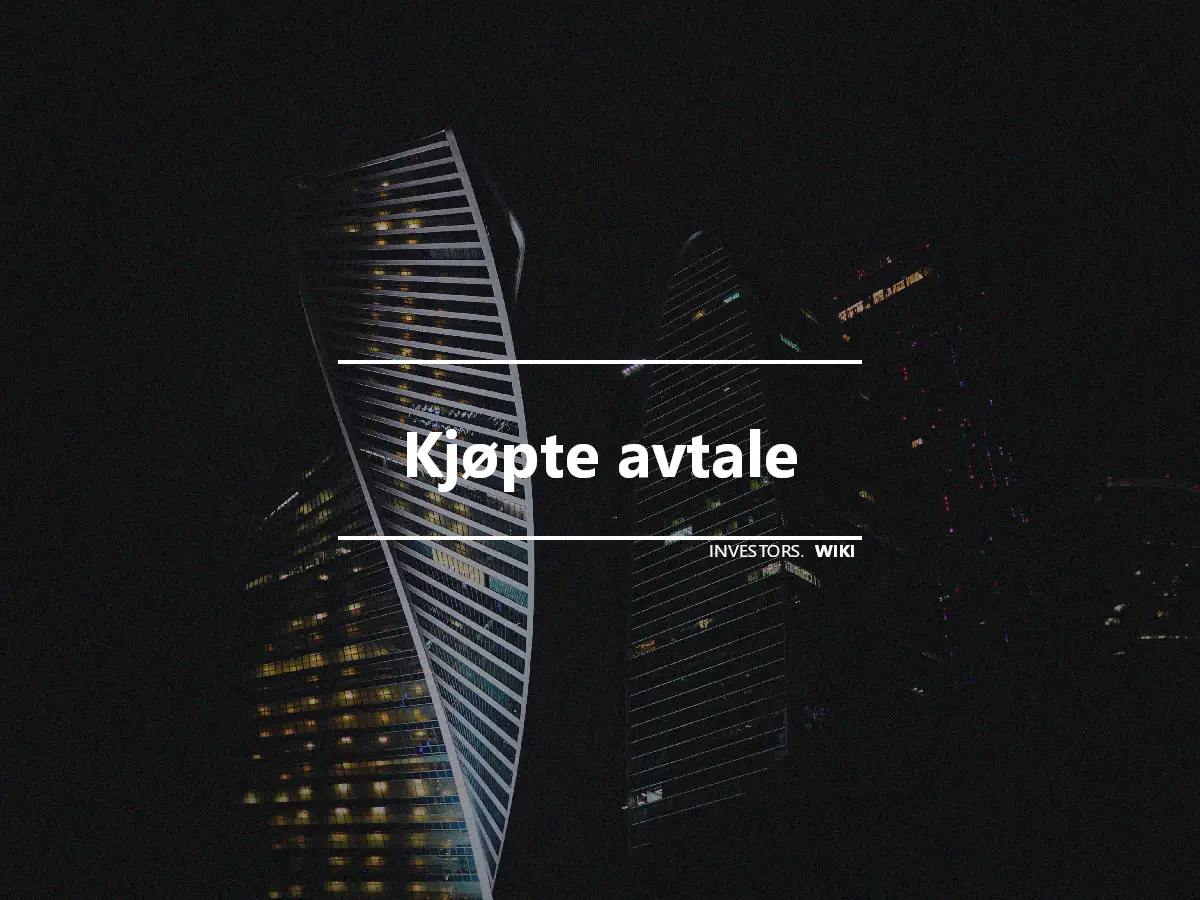 Kjøpte avtale