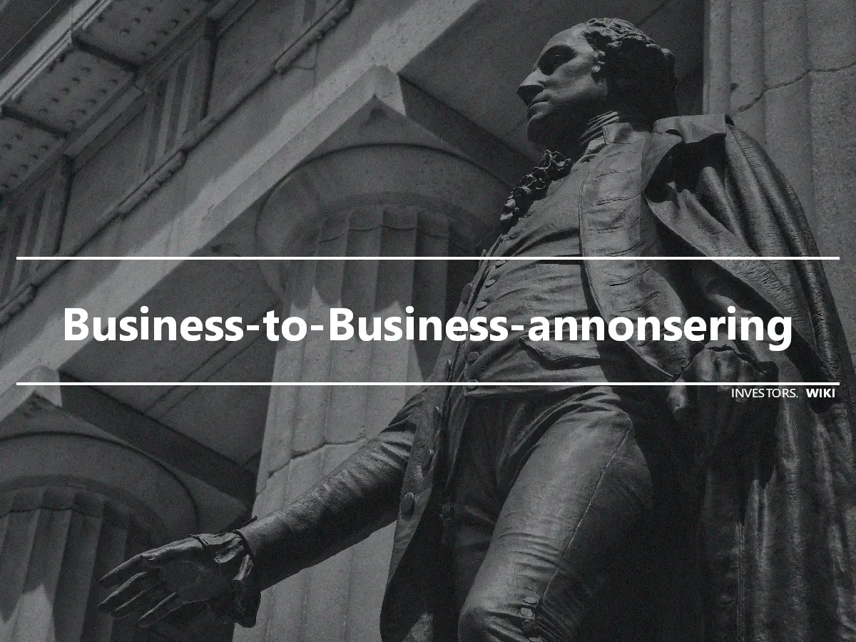 Business-to-Business-annonsering