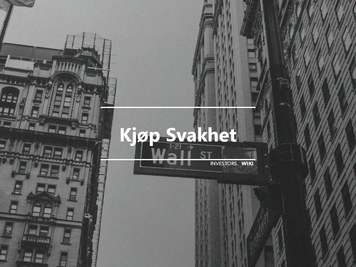 Kjøp Svakhet