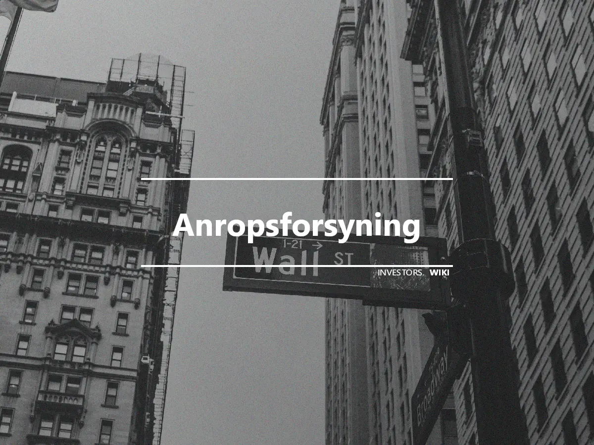 Anropsforsyning