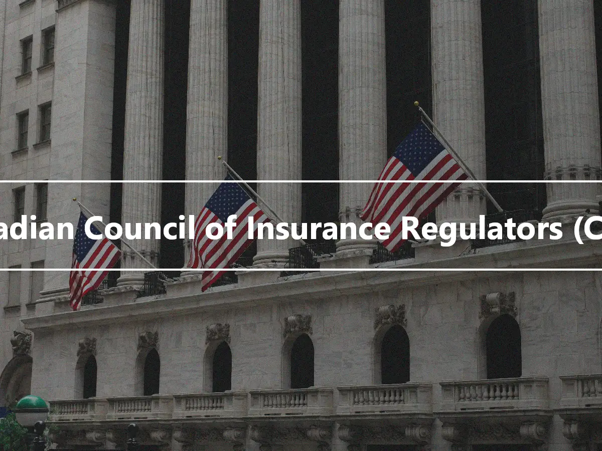 Canadian Council of Insurance Regulators (CCIR)