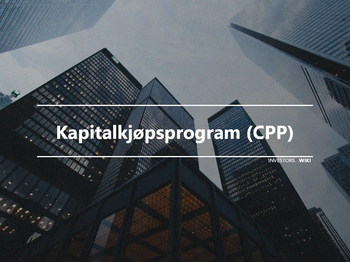 Kapitalkjøpsprogram (CPP)