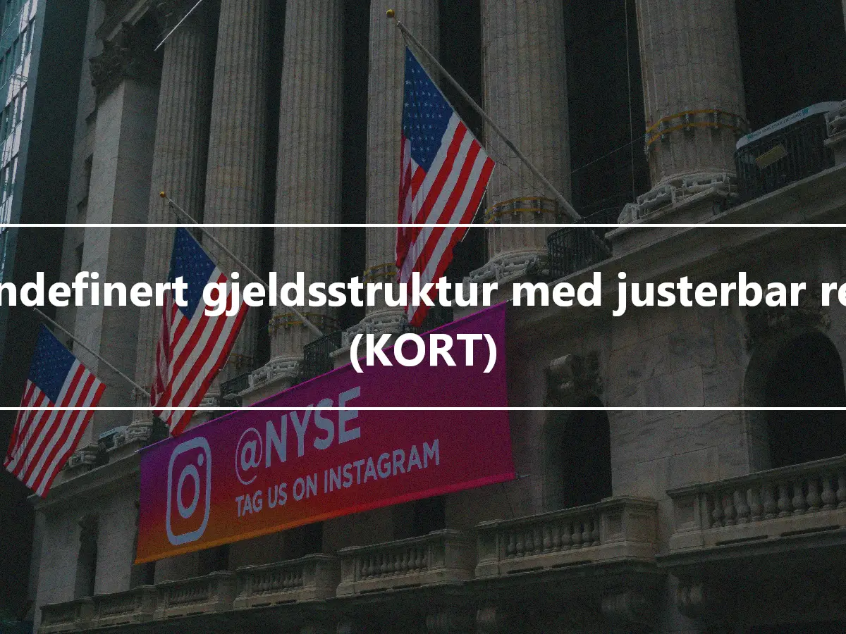 Egendefinert gjeldsstruktur med justerbar rente (KORT)