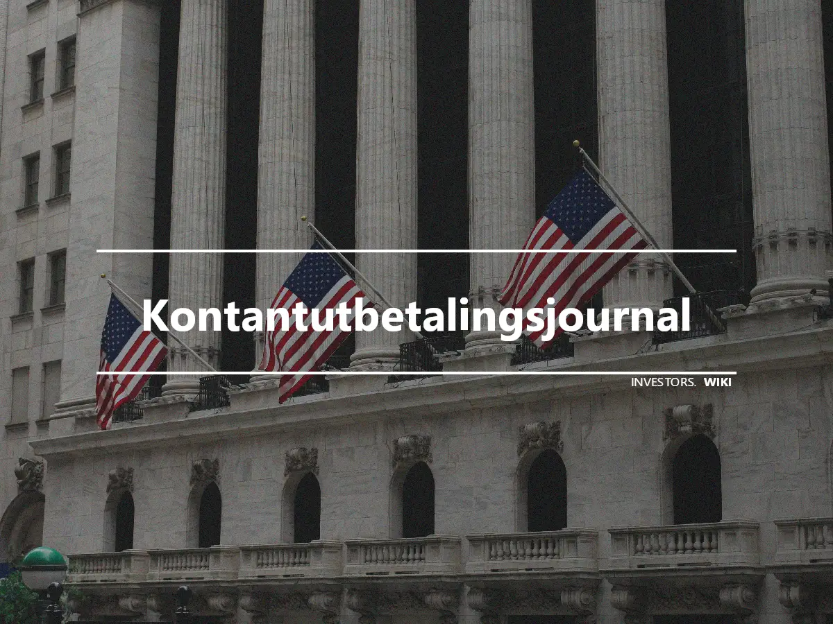 Kontantutbetalingsjournal