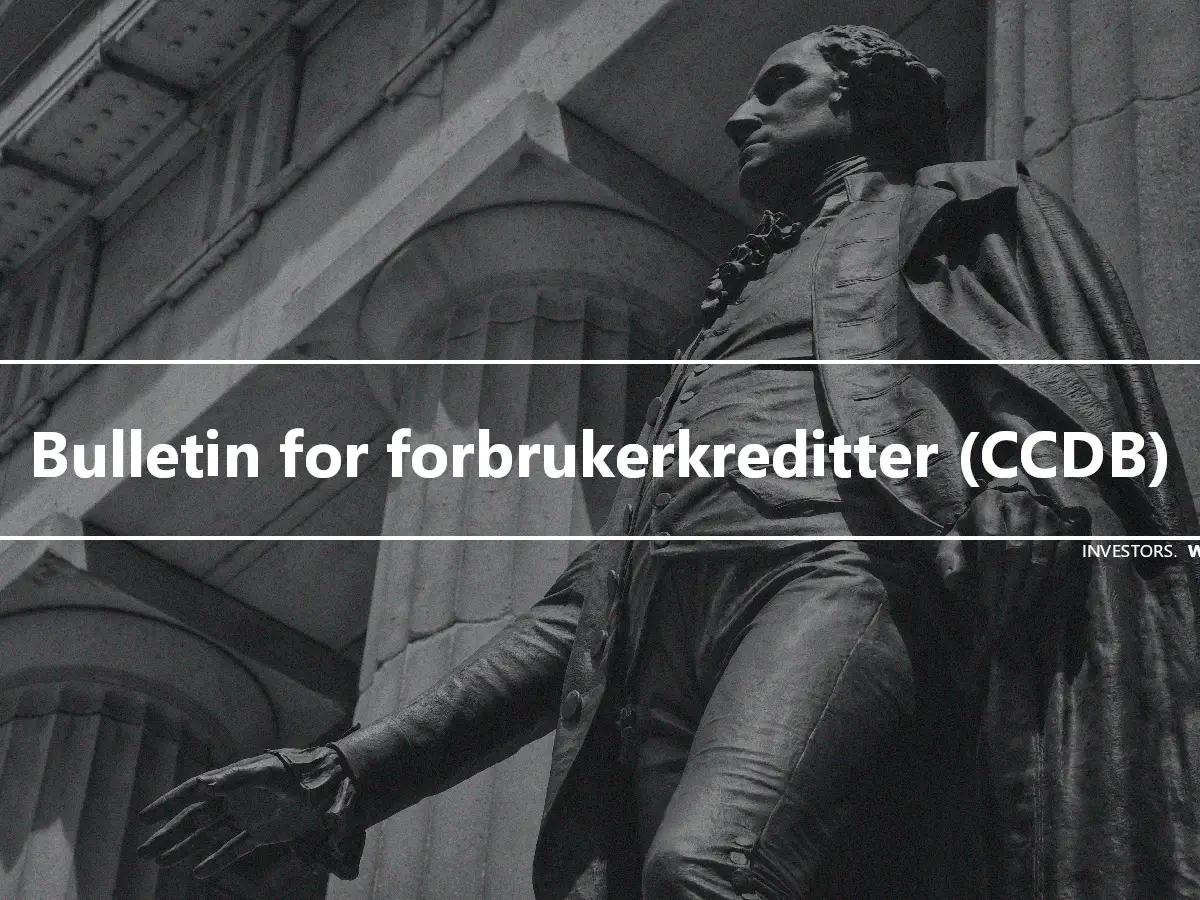 Bulletin for forbrukerkreditter (CCDB)