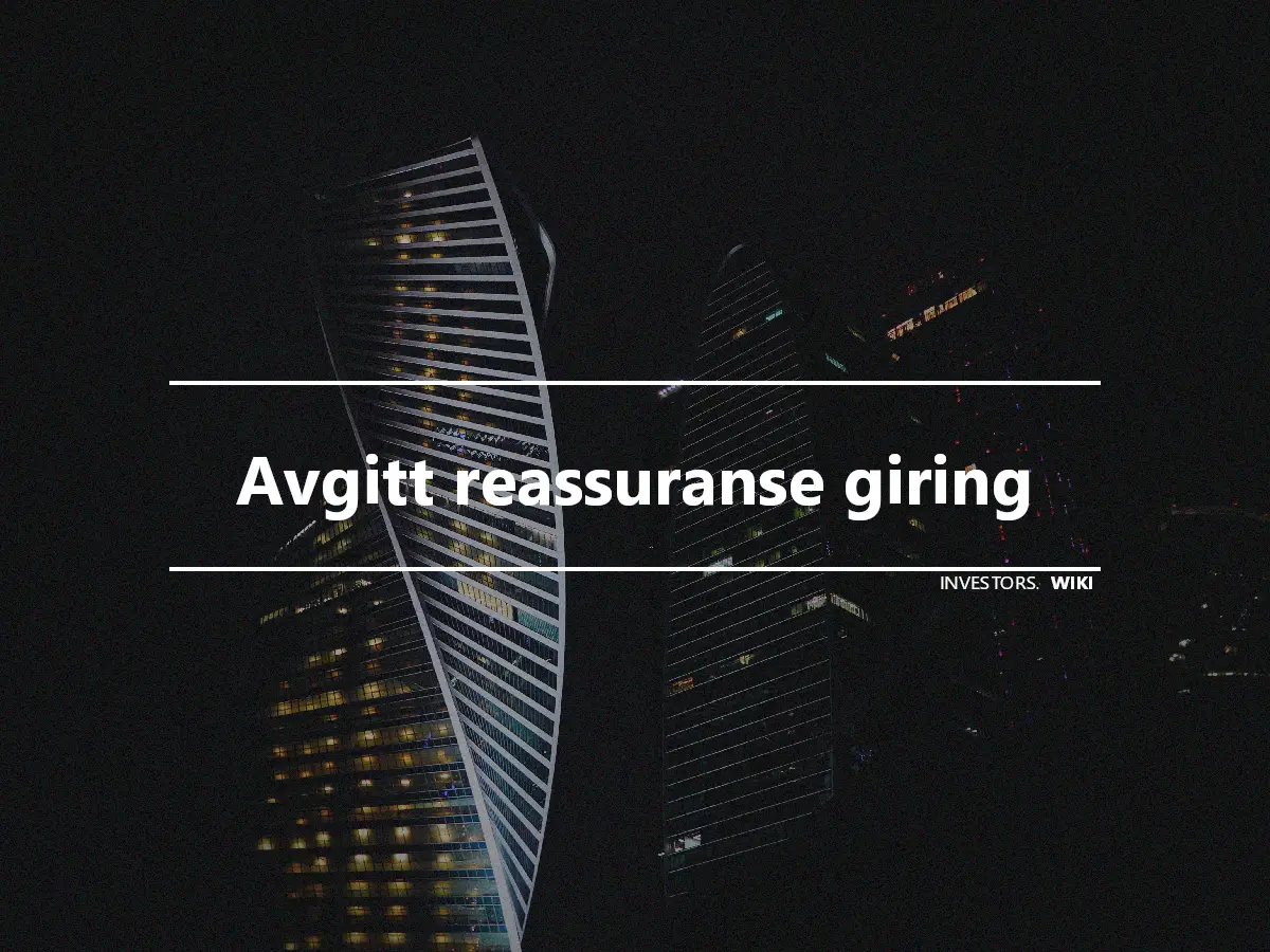 Avgitt reassuranse giring