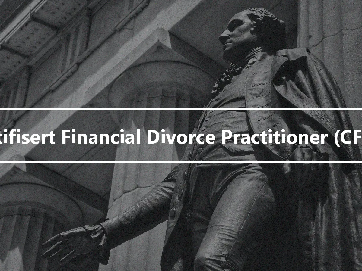 Sertifisert Financial Divorce Practitioner (CFDP)