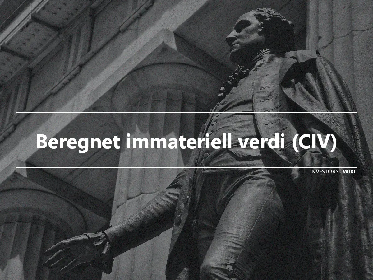 Beregnet immateriell verdi (CIV)