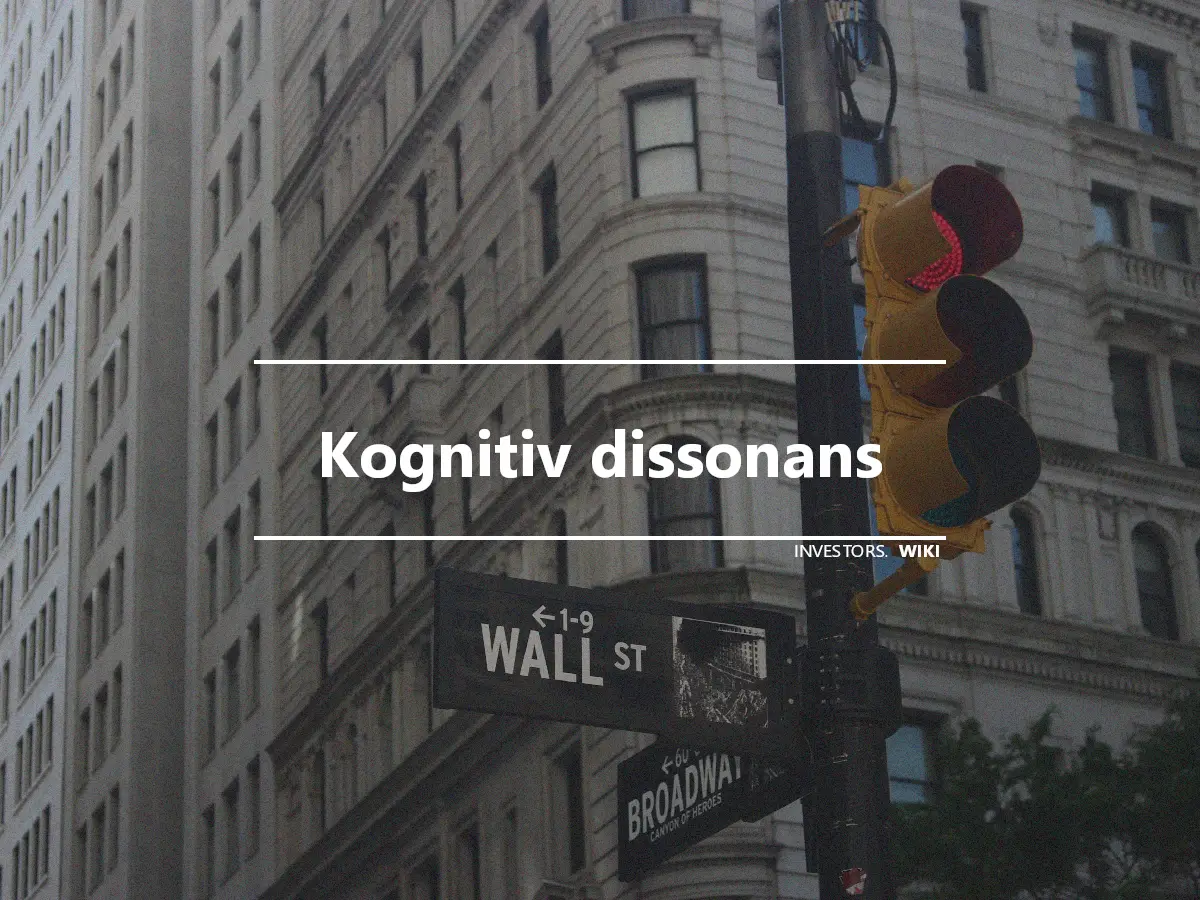 Kognitiv dissonans