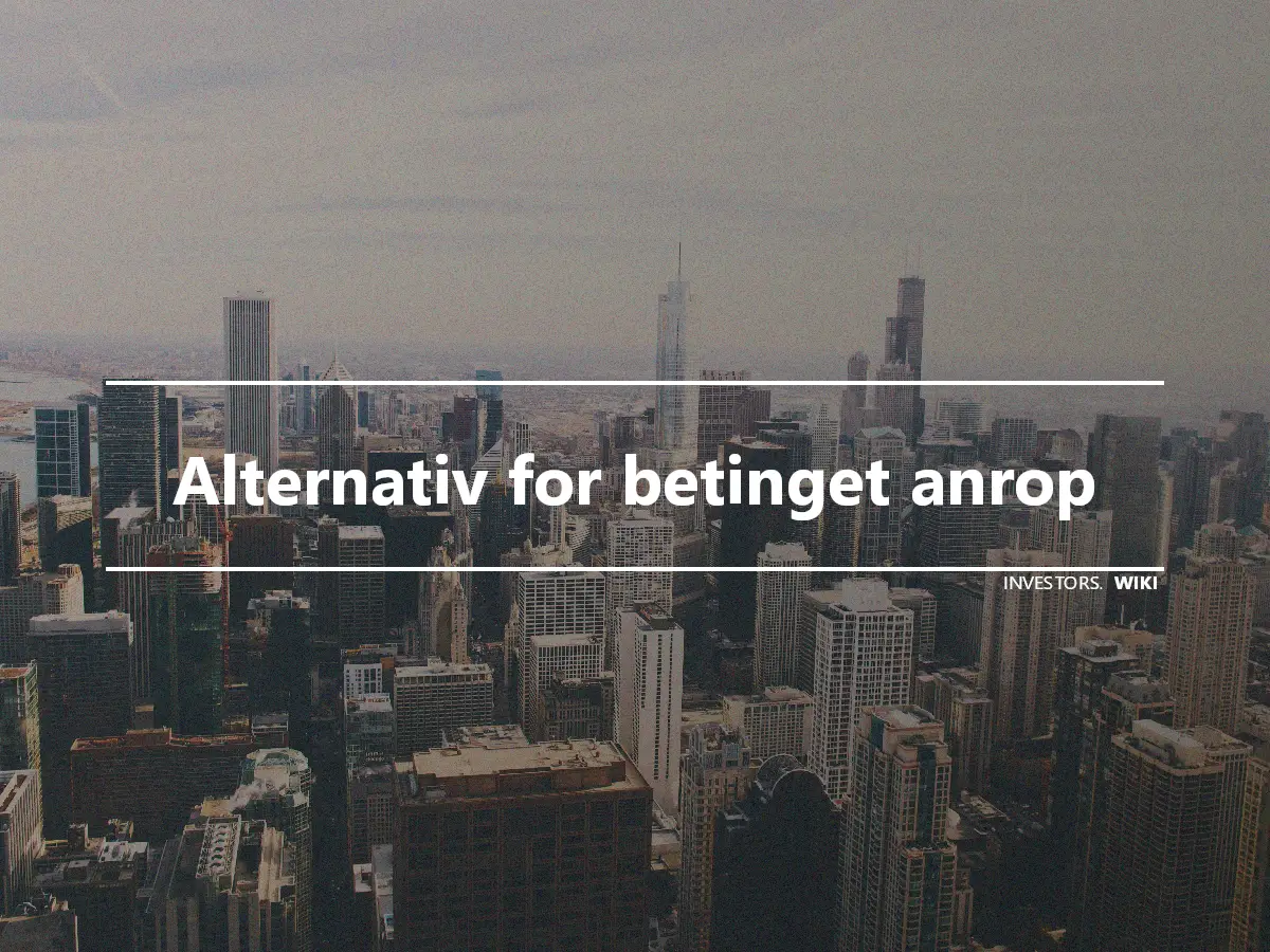 Alternativ for betinget anrop