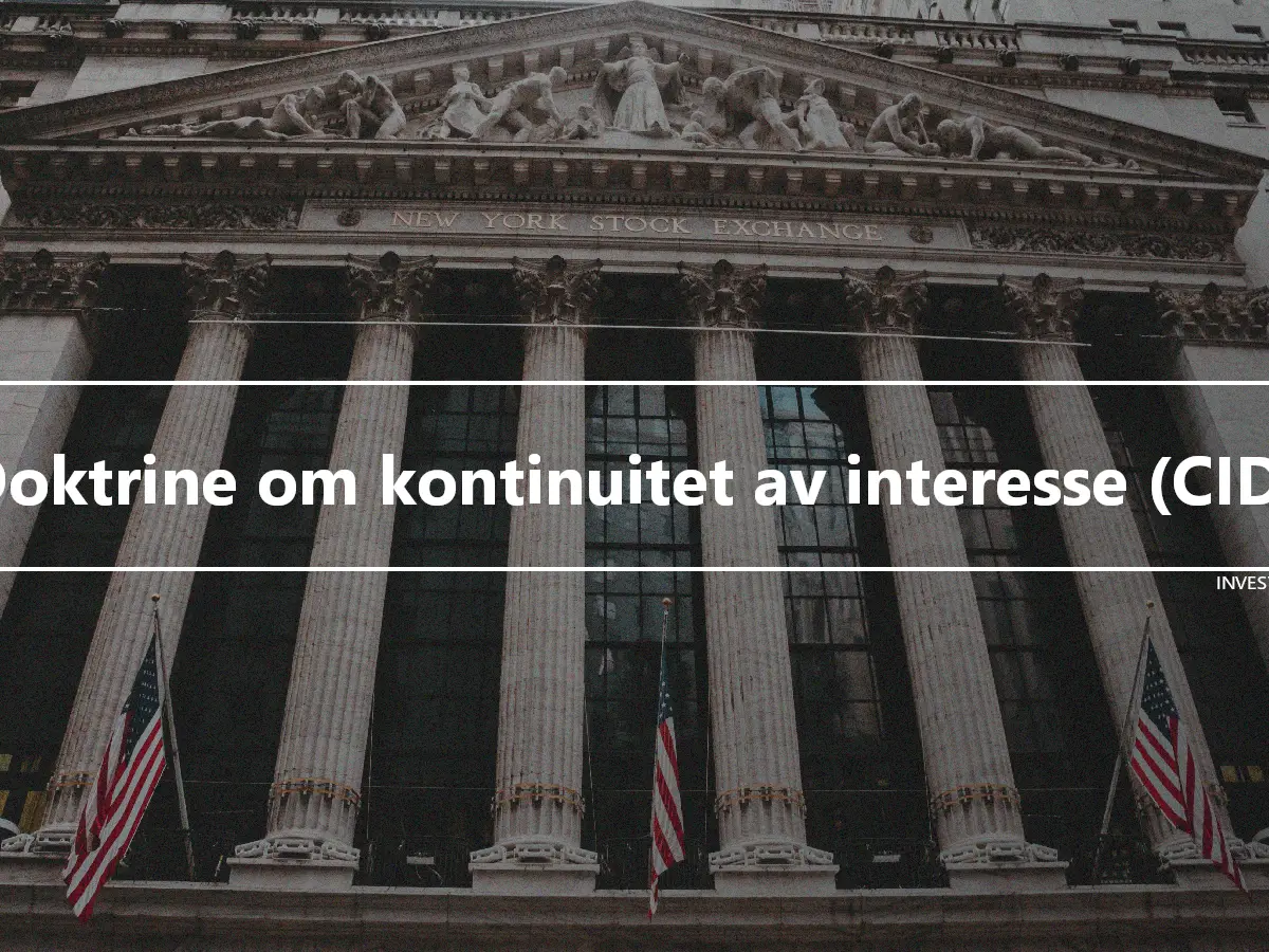 Doktrine om kontinuitet av interesse (CID)