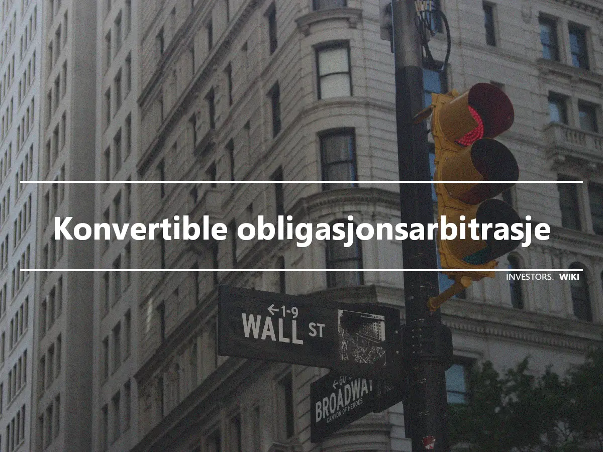 Konvertible obligasjonsarbitrasje