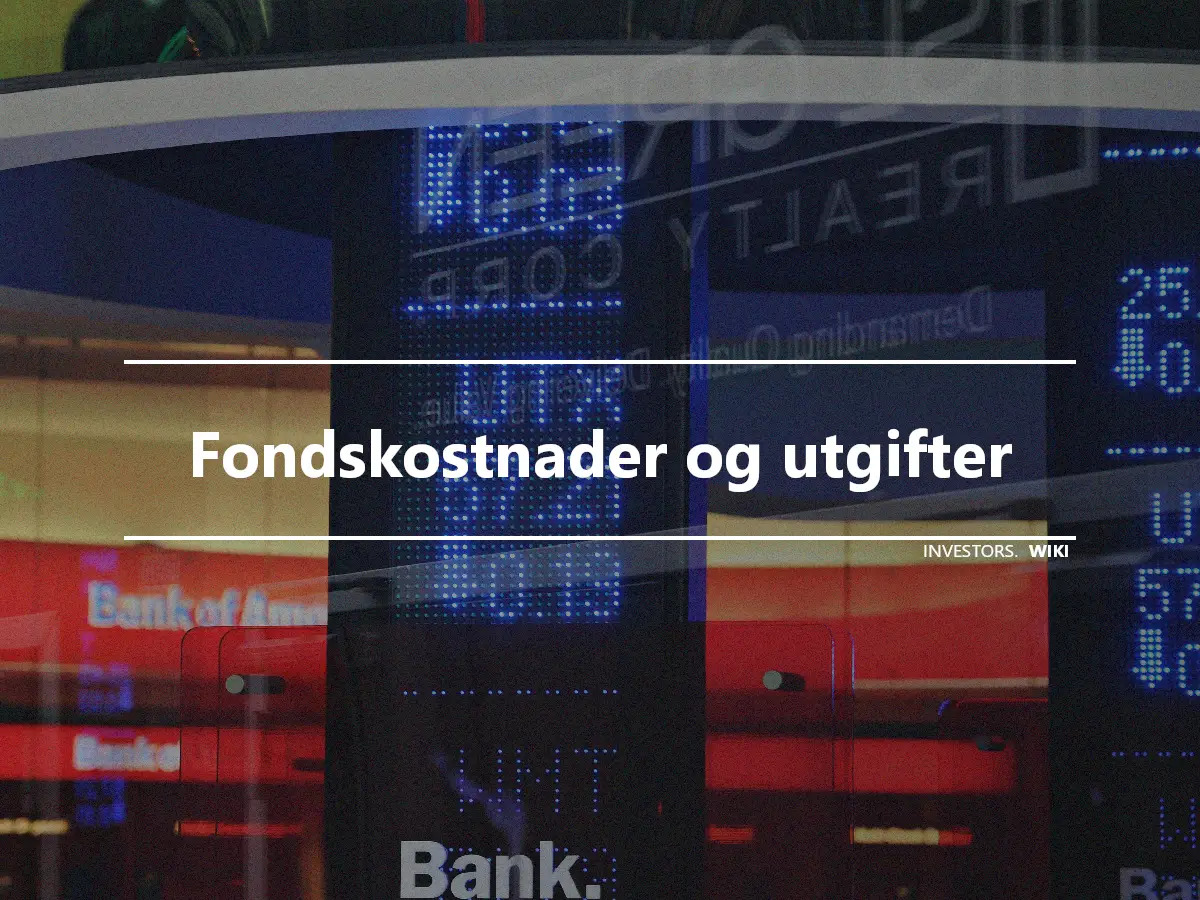 Fondskostnader og utgifter