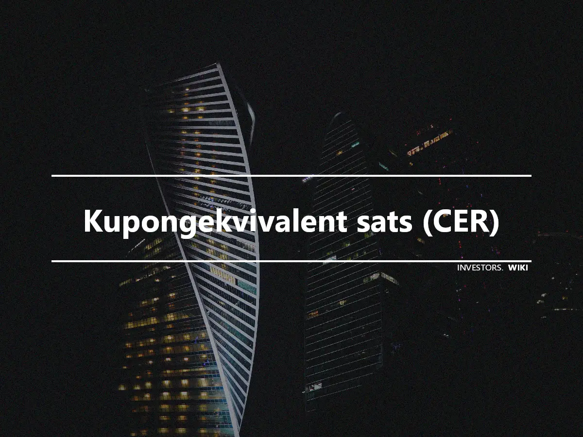 Kupongekvivalent sats (CER)