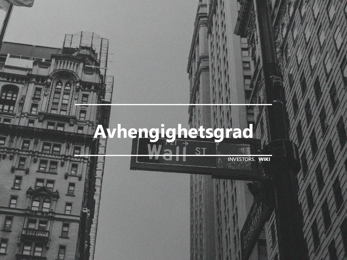 Avhengighetsgrad