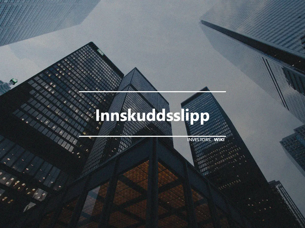 Innskuddsslipp