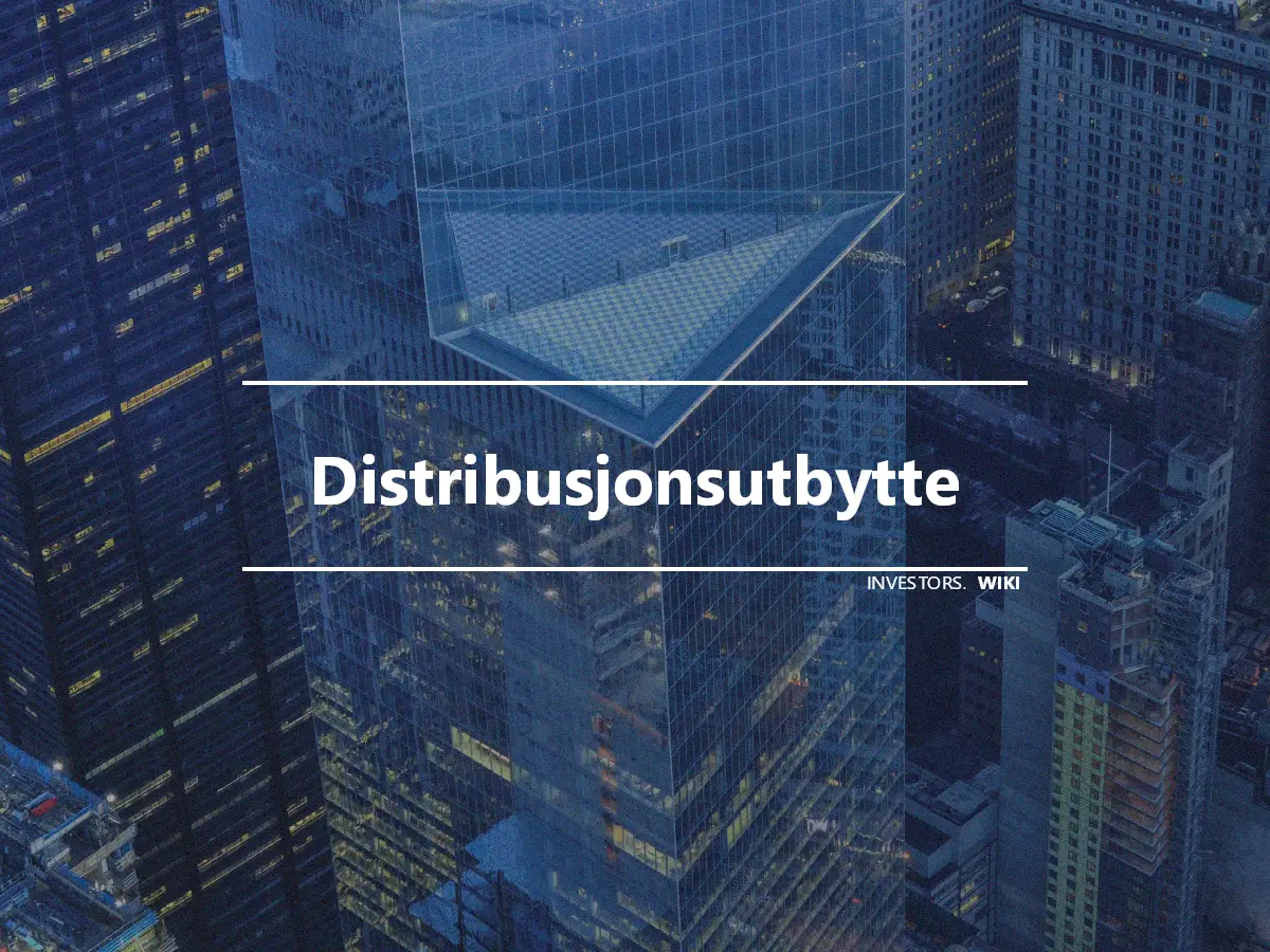 Distribusjonsutbytte